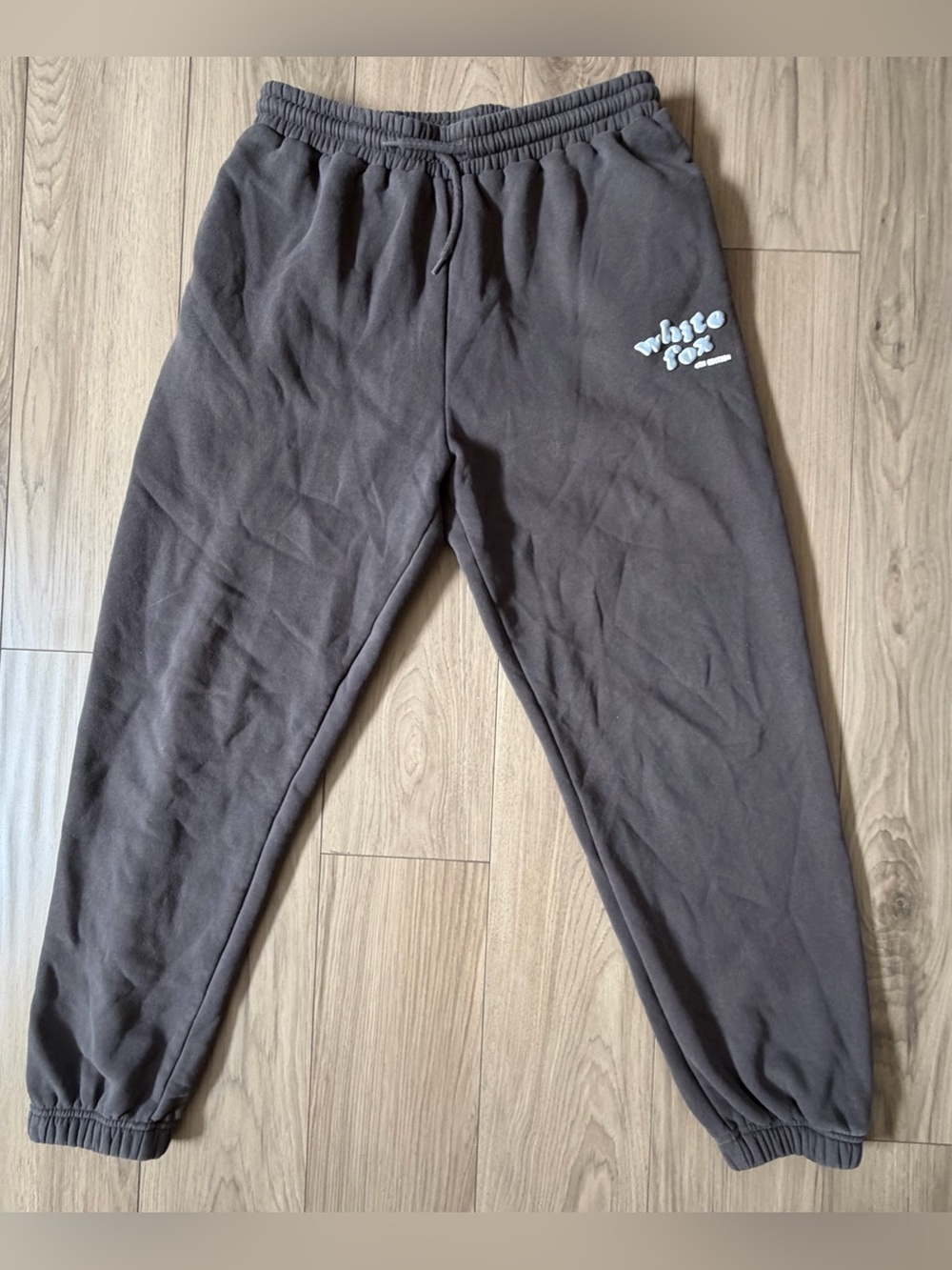 White Fox 4th Edition Casual Jogger Style Sweatpants w/ Drawstring Womens Gray L